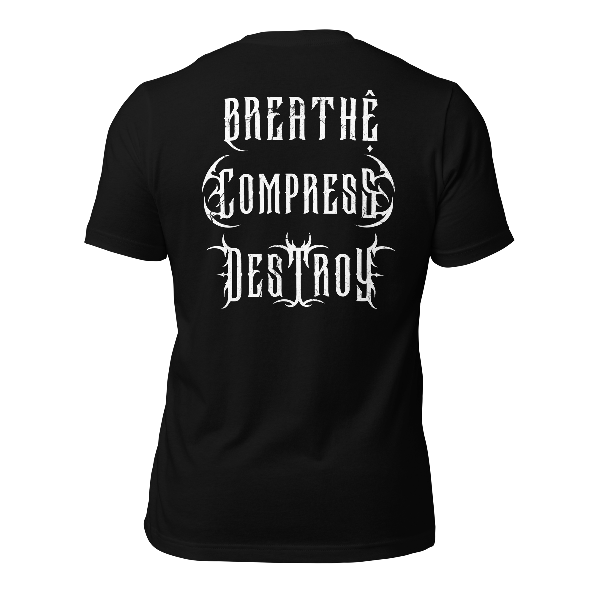 Breathe Compress Destroy logo shirt
