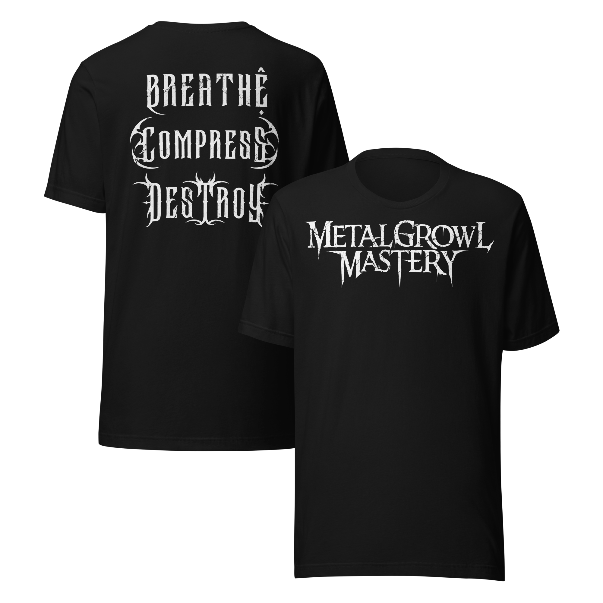 Breathe Compress Destroy logo shirt